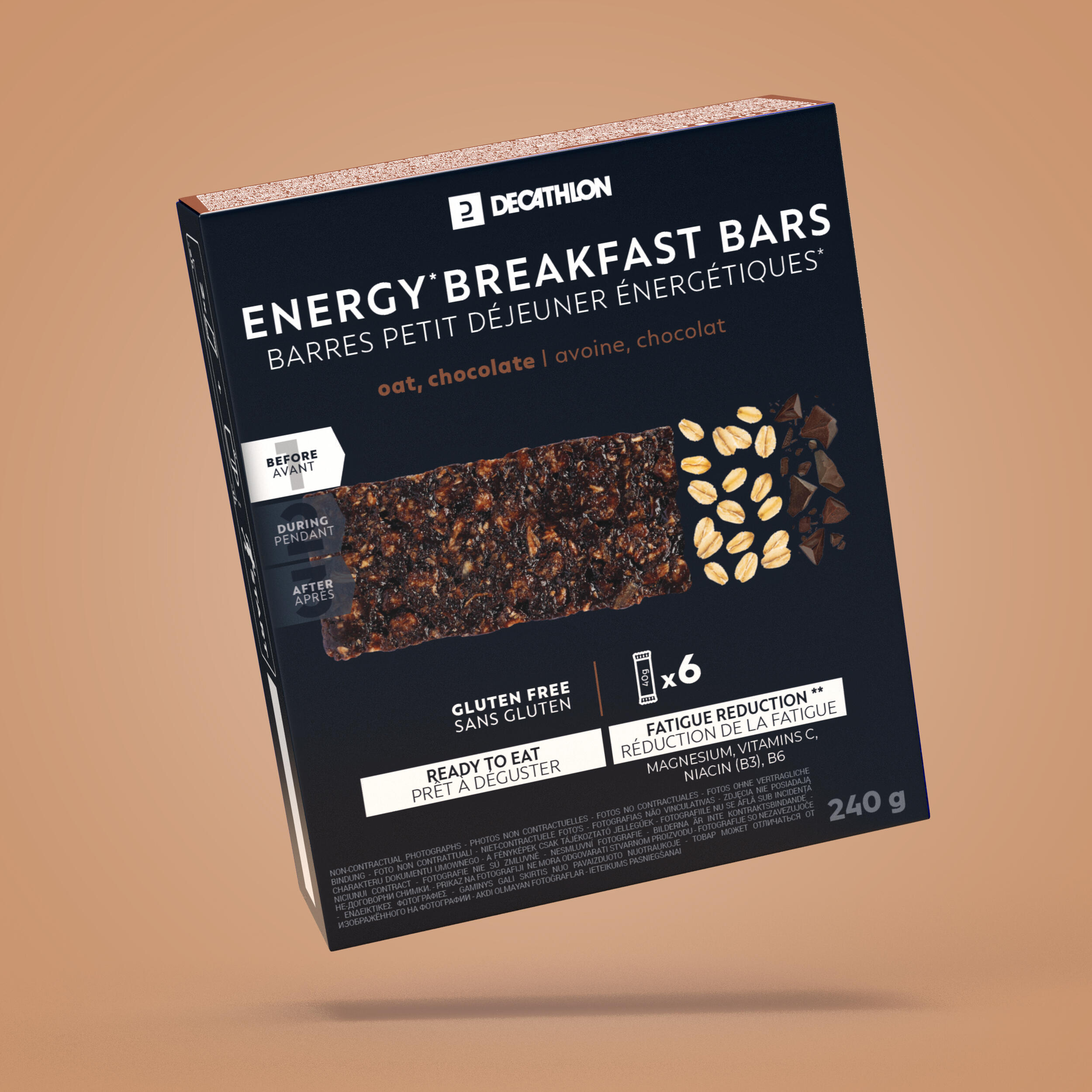 Baton cu ciocolată mic dejun x 6 Fără gluten Baton imagine 2022