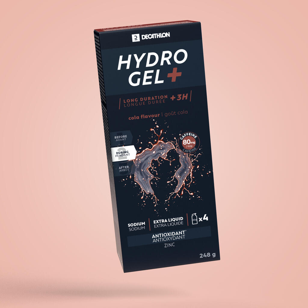 Energinis gelis „Hydrogel +“, 4 x 62 g, kolos skonio