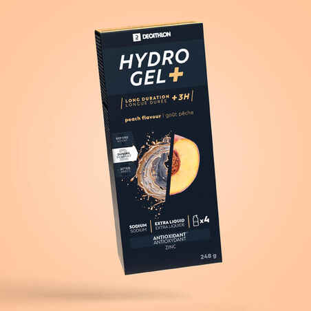 Energinis gelis „Hydrogel +“, 4 x 62 g, persikų skonio 