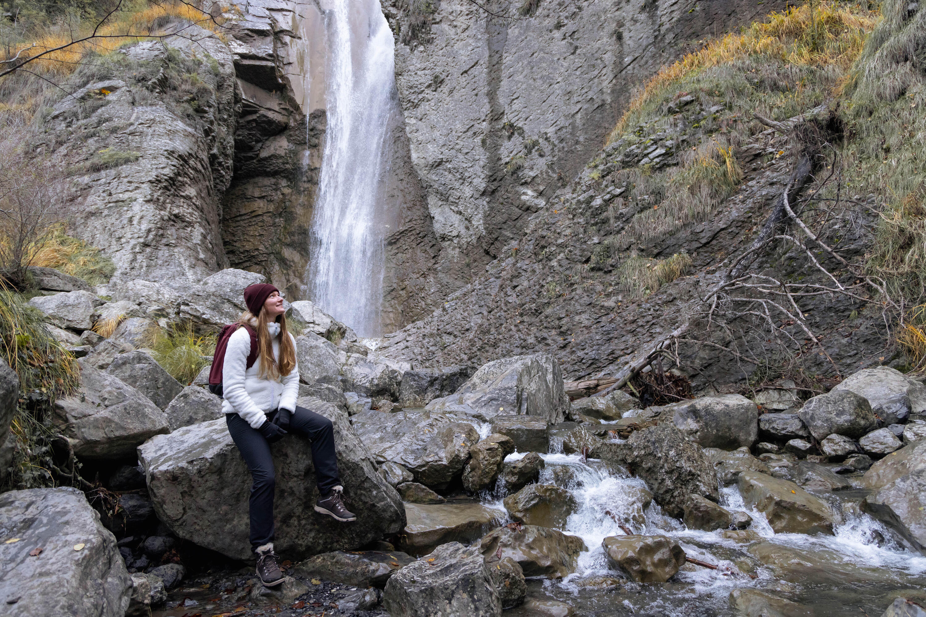 Warme, wasserabweisende Wanderhose Damen NH100 Schwarz 9/9