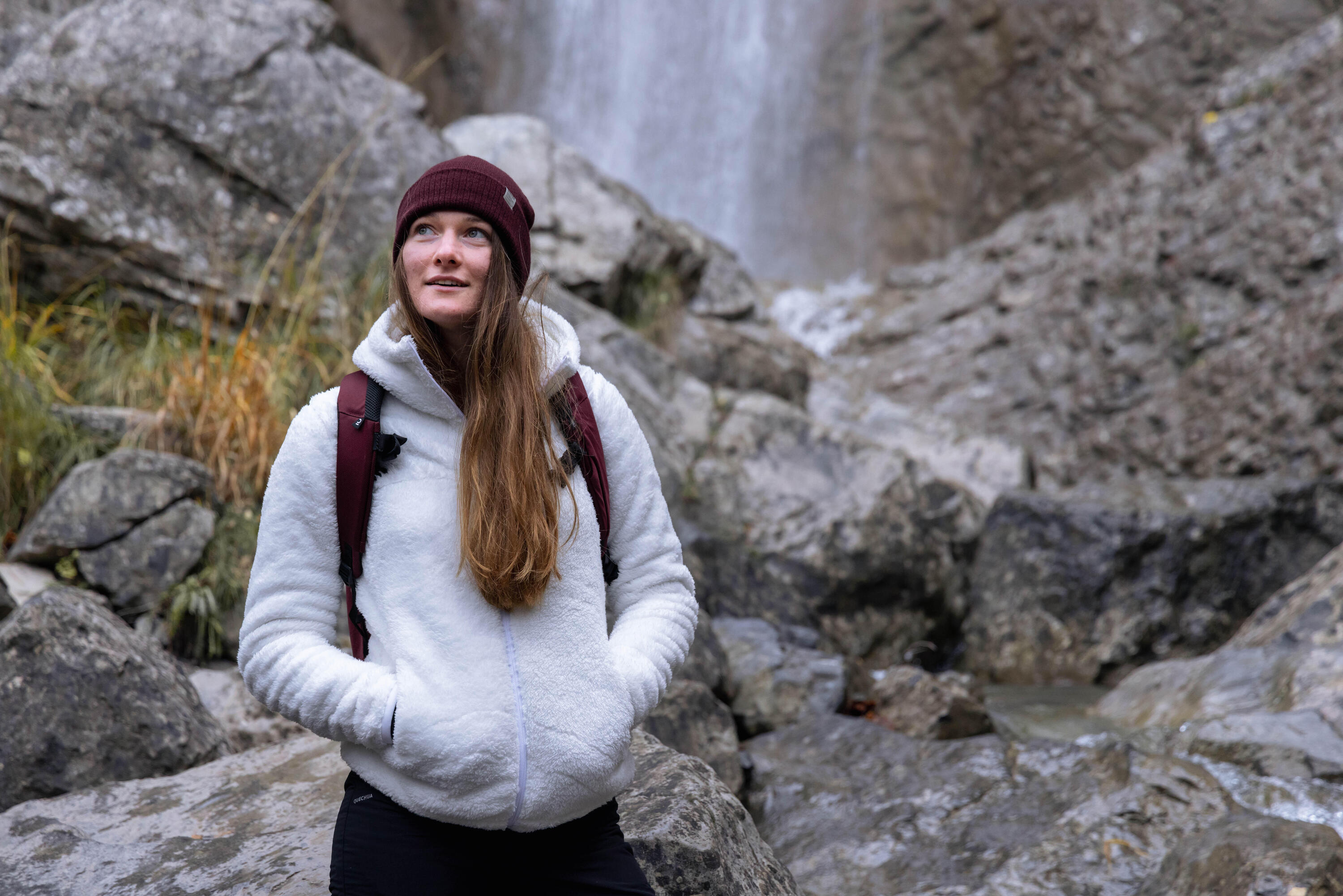 Women’s Warm Hiking Fleece - SH500 2/8