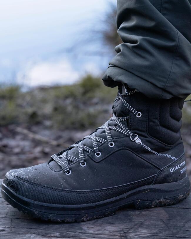 Buty turystyczne męskie ciepłe SH100 High czarne