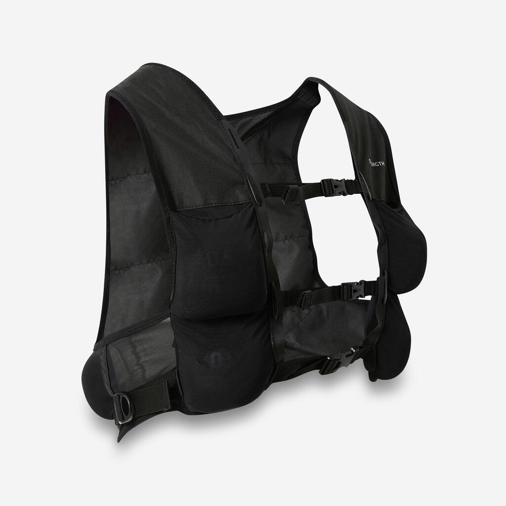 Gilet lesté musculation et cross training lavable - 0 à 5kg