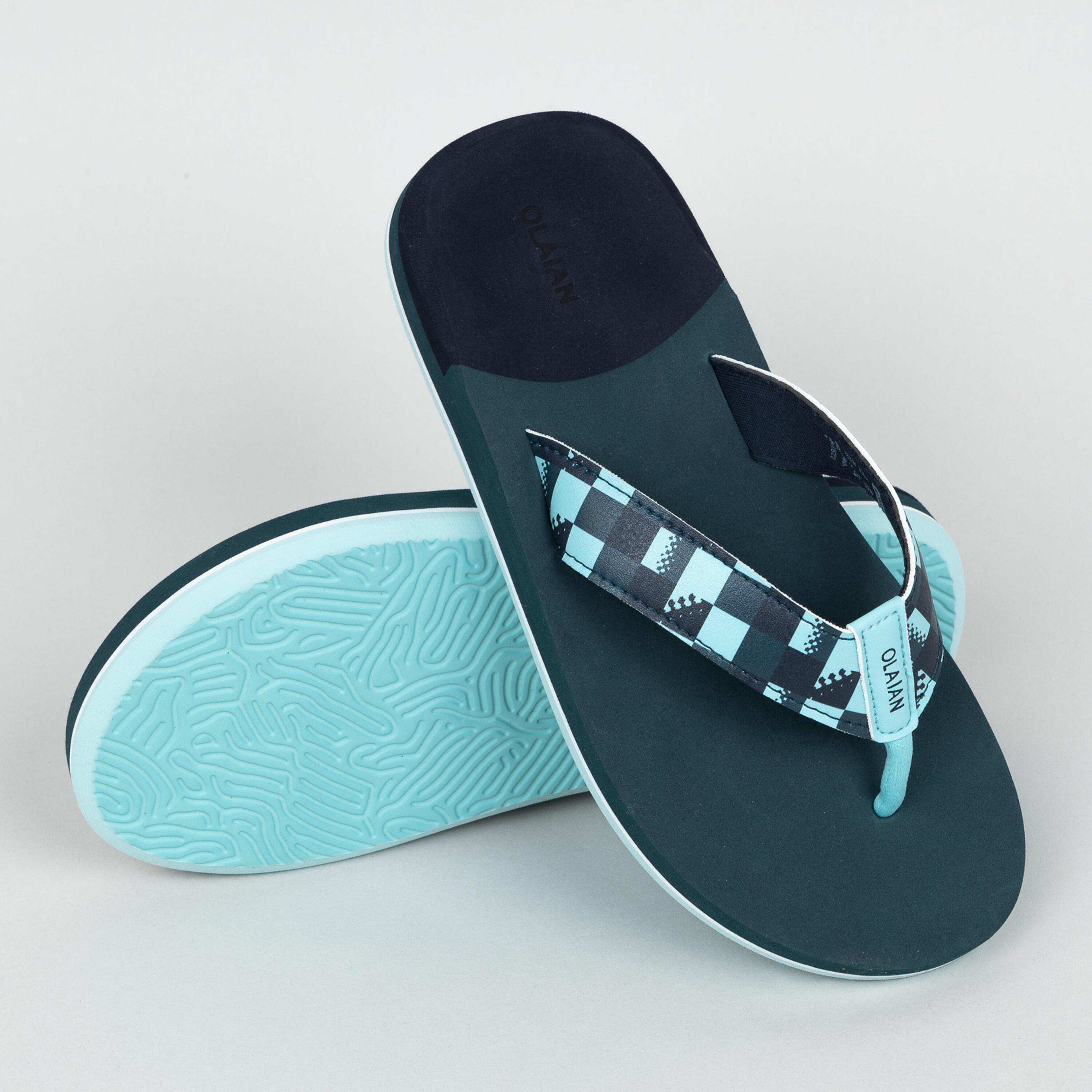 Boys' Flip-Flops - 550 Square blue 4/5