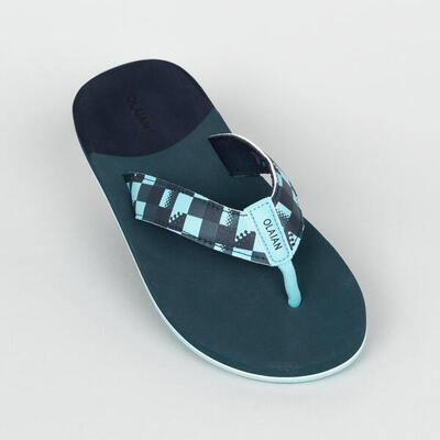 Chanclas playa Niño dedo azul negro