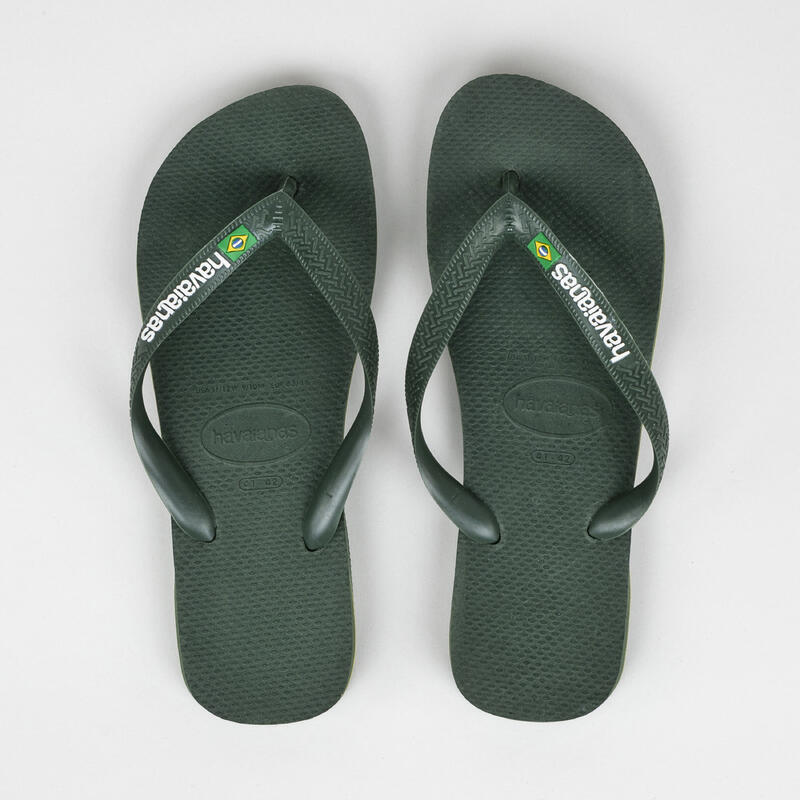 Chinelos de Surf HAVAIANAS LOGO Homem Verde Oliva