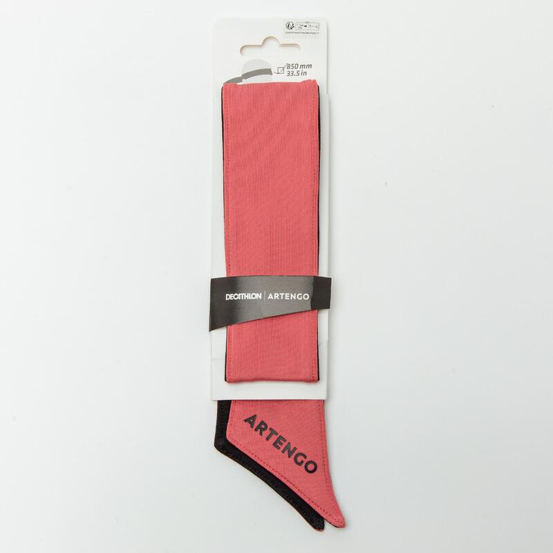 85 cm 網球頭巾－黑色／粉紅色