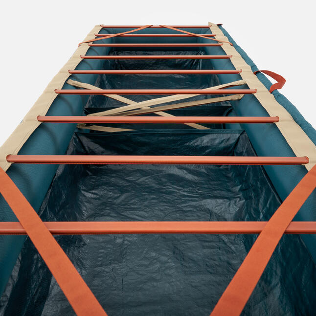 INFLATABLE CAMPING BED BASE CAMP BED AIR + STORAGE 70 CM 1 PERSON