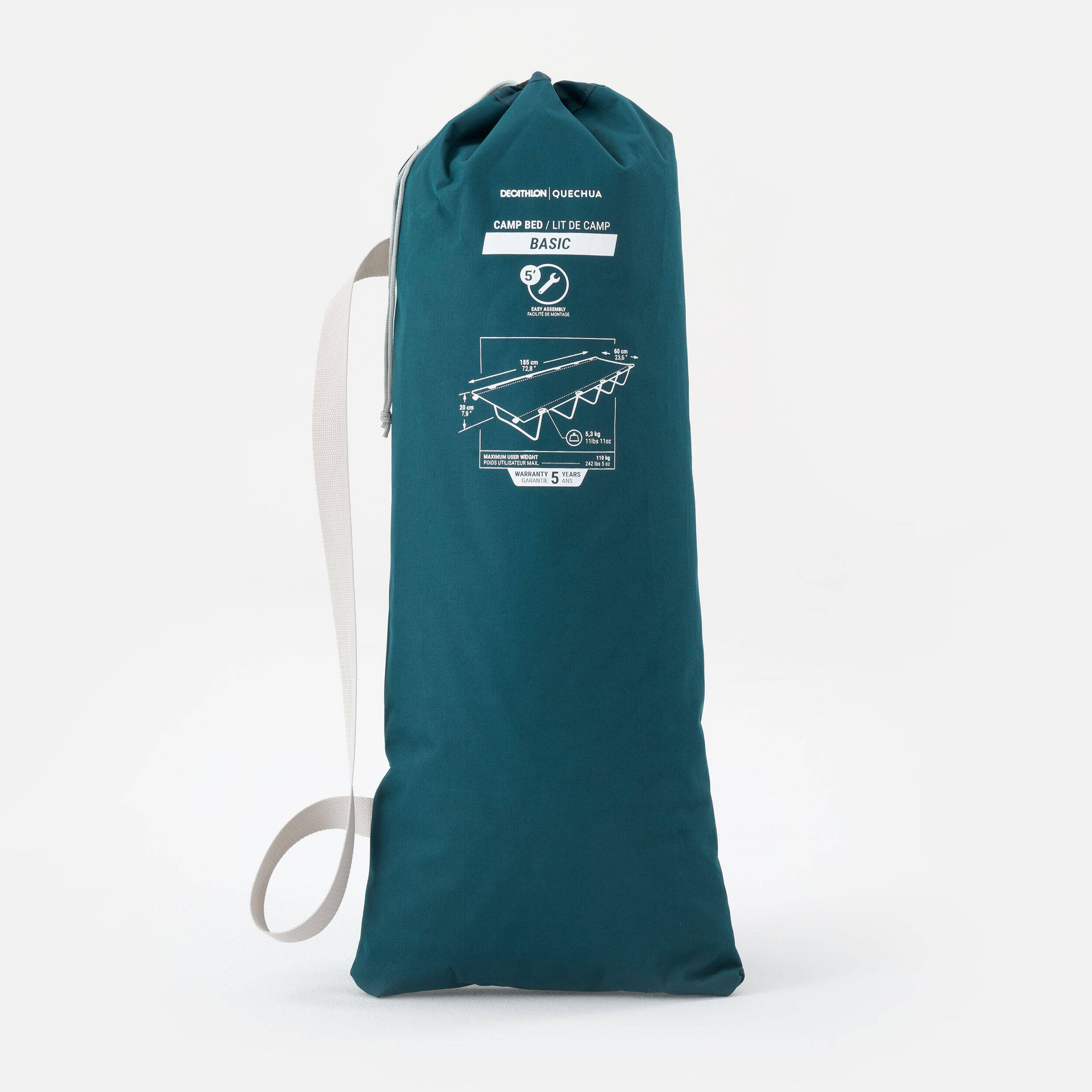 Basic Camping Bed 60cm 1 Person -  4
