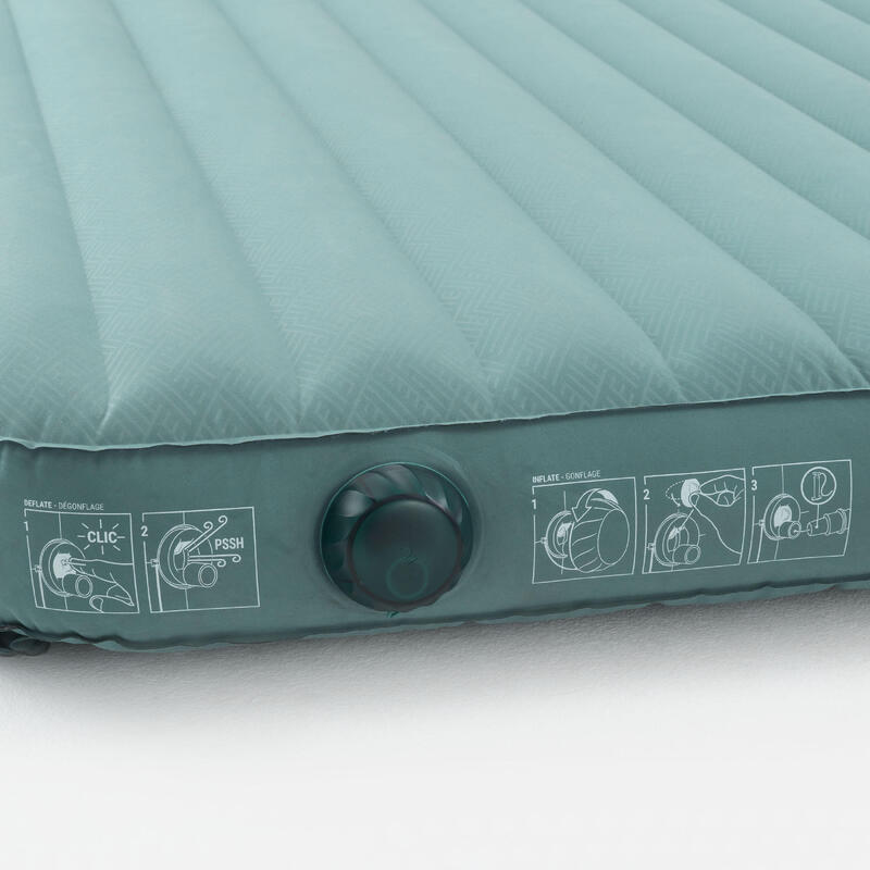 Colchón hinchable de camping 2 personas 200x140 cm. Quechua Air Seconds Comfort