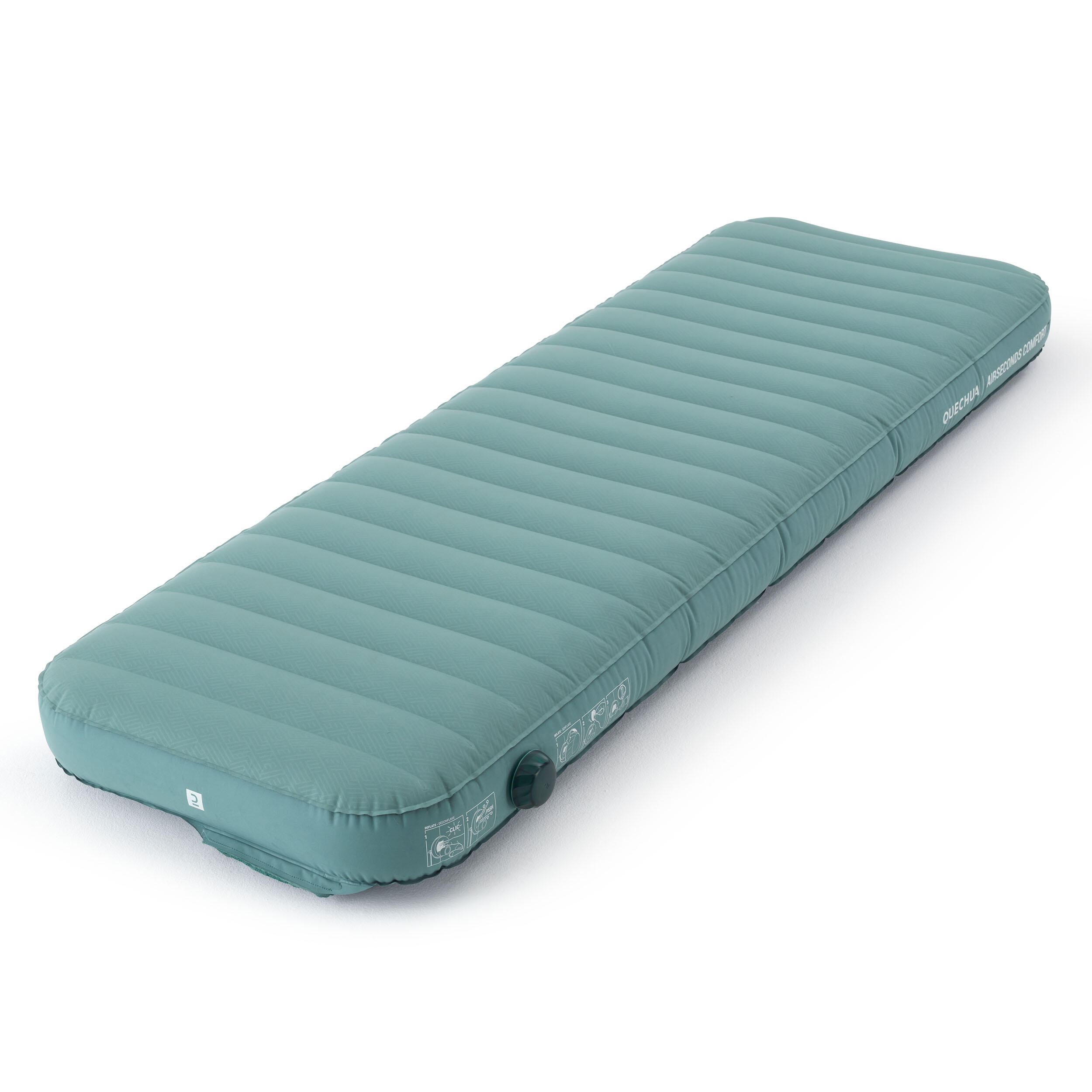 Colchón hinchable de camping 1 persona 200x70 cm. Quechua Air Seconds Comfort 10/11