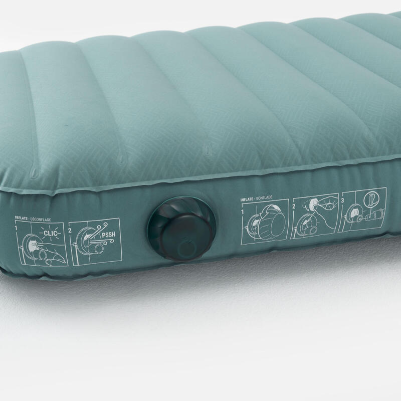 Colchón Hinchable de Camping 1 persona 200 x 70 CM Quechua Air Seconds Comfort