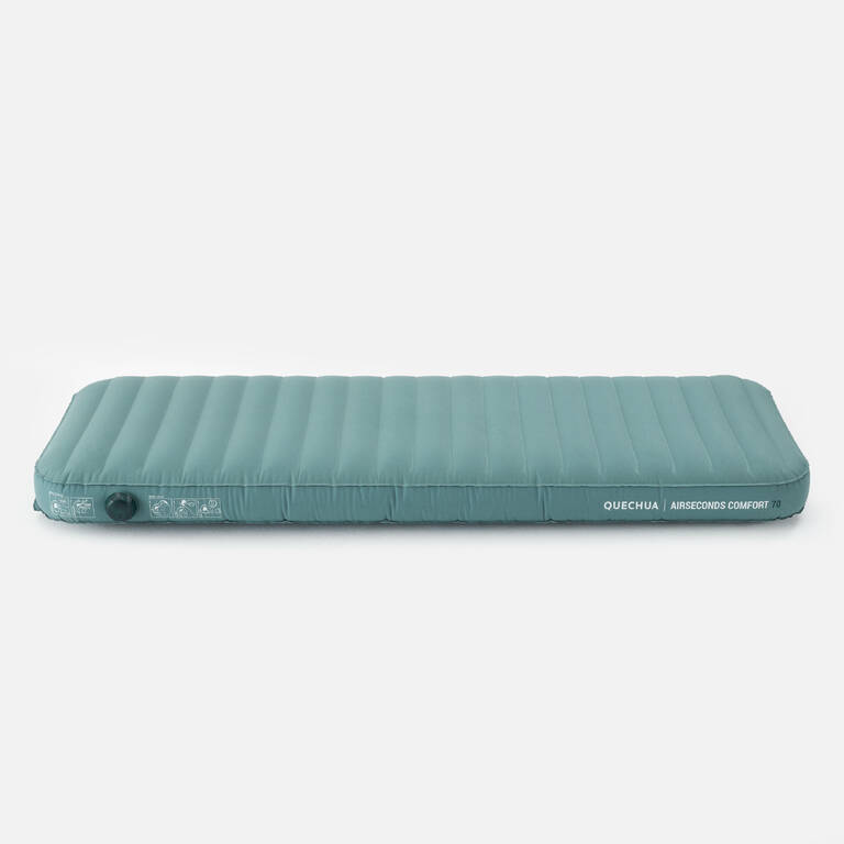 INFLATABLE CAMPING MATTRESS - AIR SECONDS COMFORT 70 CM - 1 PERSON