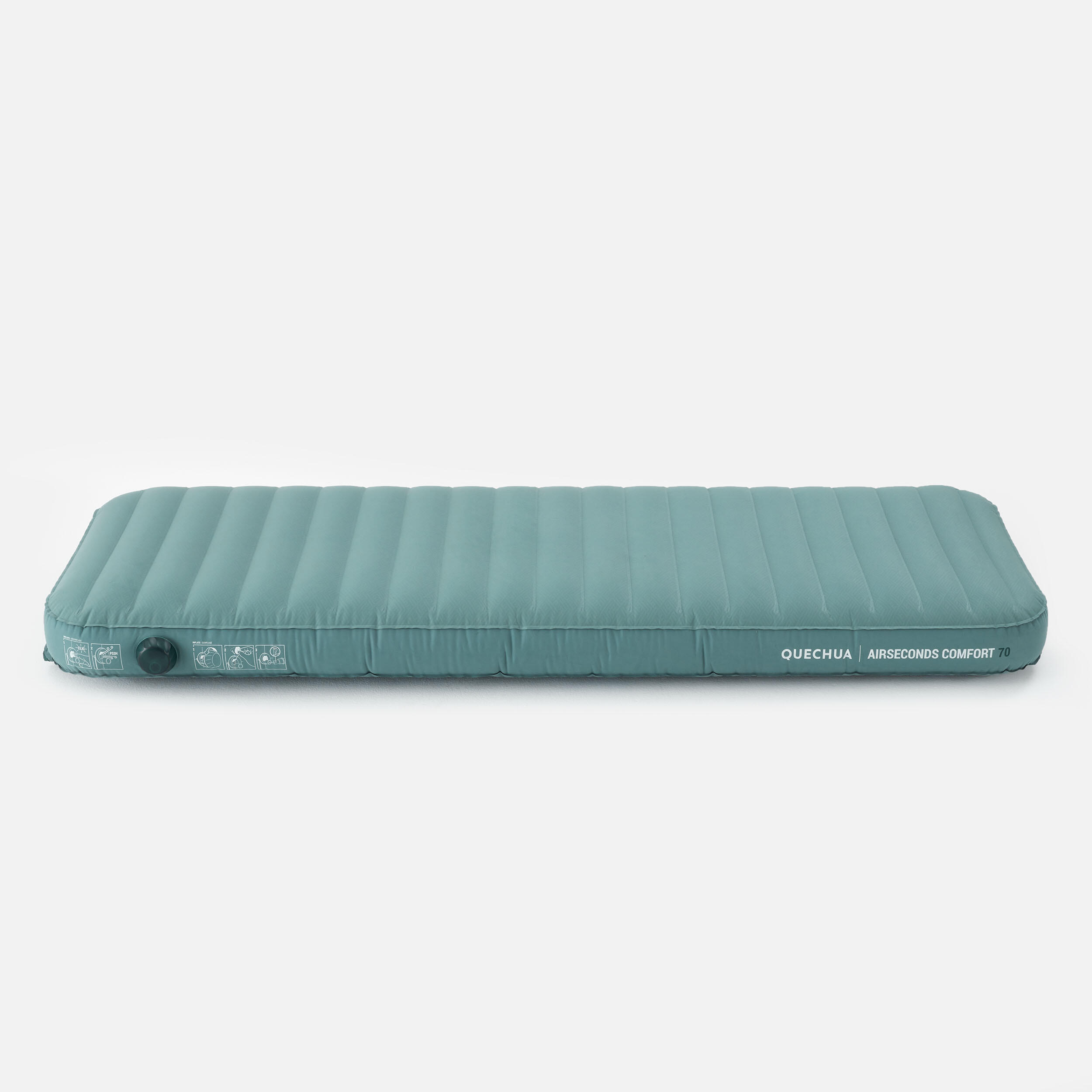 INFLATABLE CAMPING MATTRESS - AIR SECONDS COMFORT 70 CM - 1 PERSON 6/9