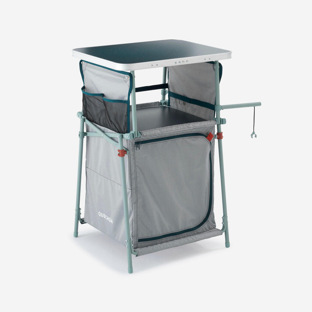 Mueble de guardado de camping plegable y compacto
