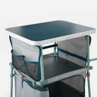 FOLDING AND COMPACT CAMPING STORAGE UNIT