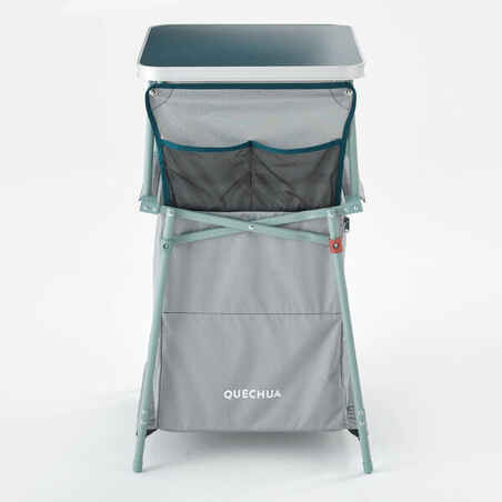 FOLDING AND COMPACT CAMPING STORAGE UNIT