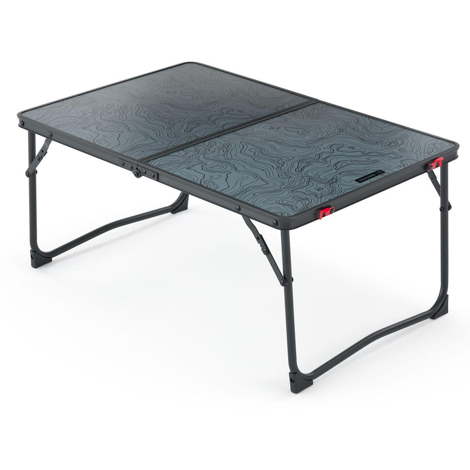 TABLE BASSE PLIANTE DE CAMPING MH100 BLEUE QUECHUA Decathlon