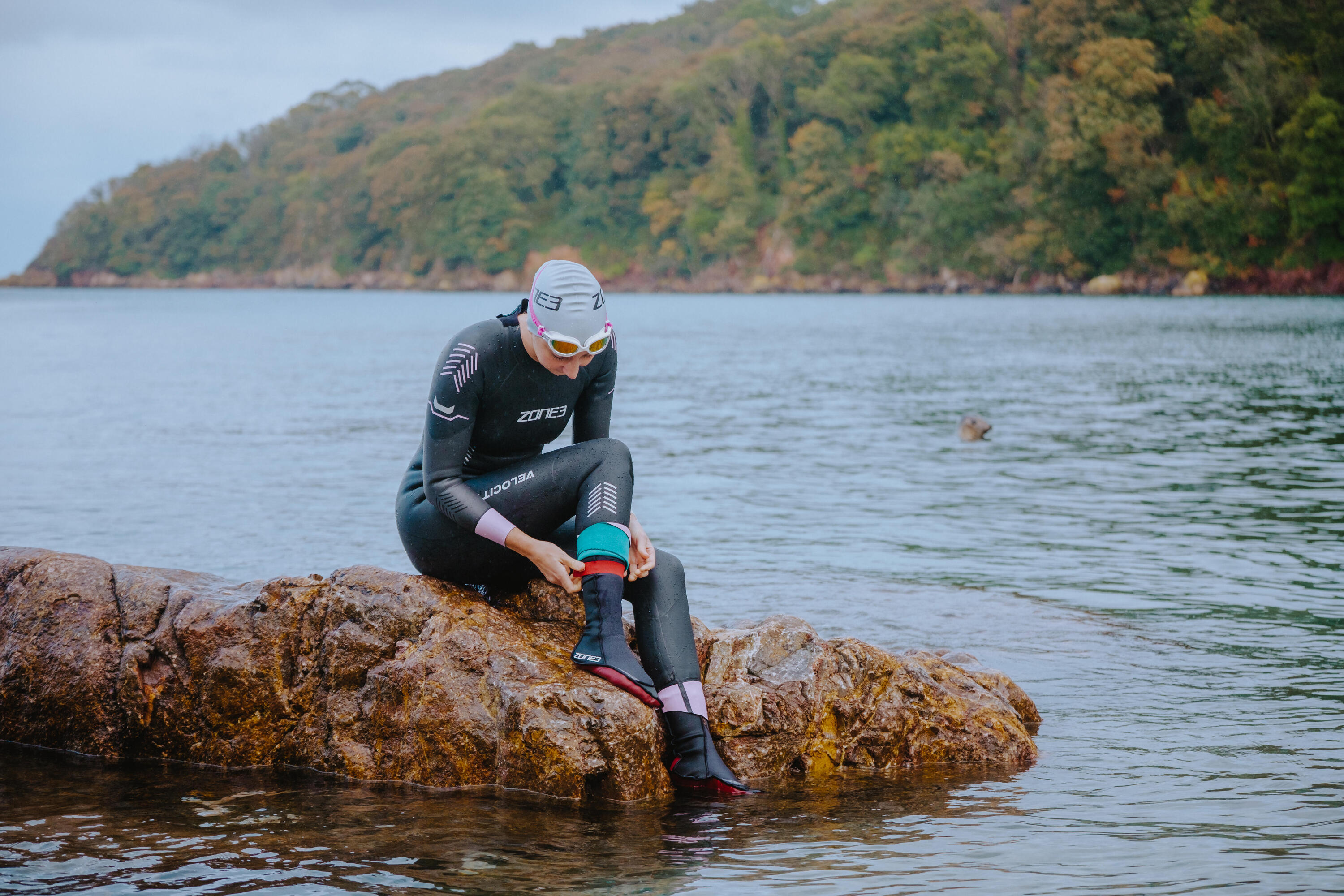 Combinezon din neopren Triatlon ZONE 3 VELOCITY Damă 9/11