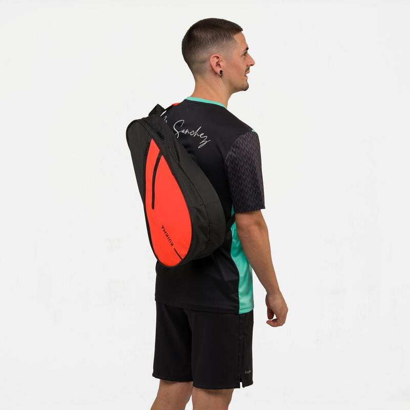 Funda de pádel 14L Kuikma PC 190 negro naranja