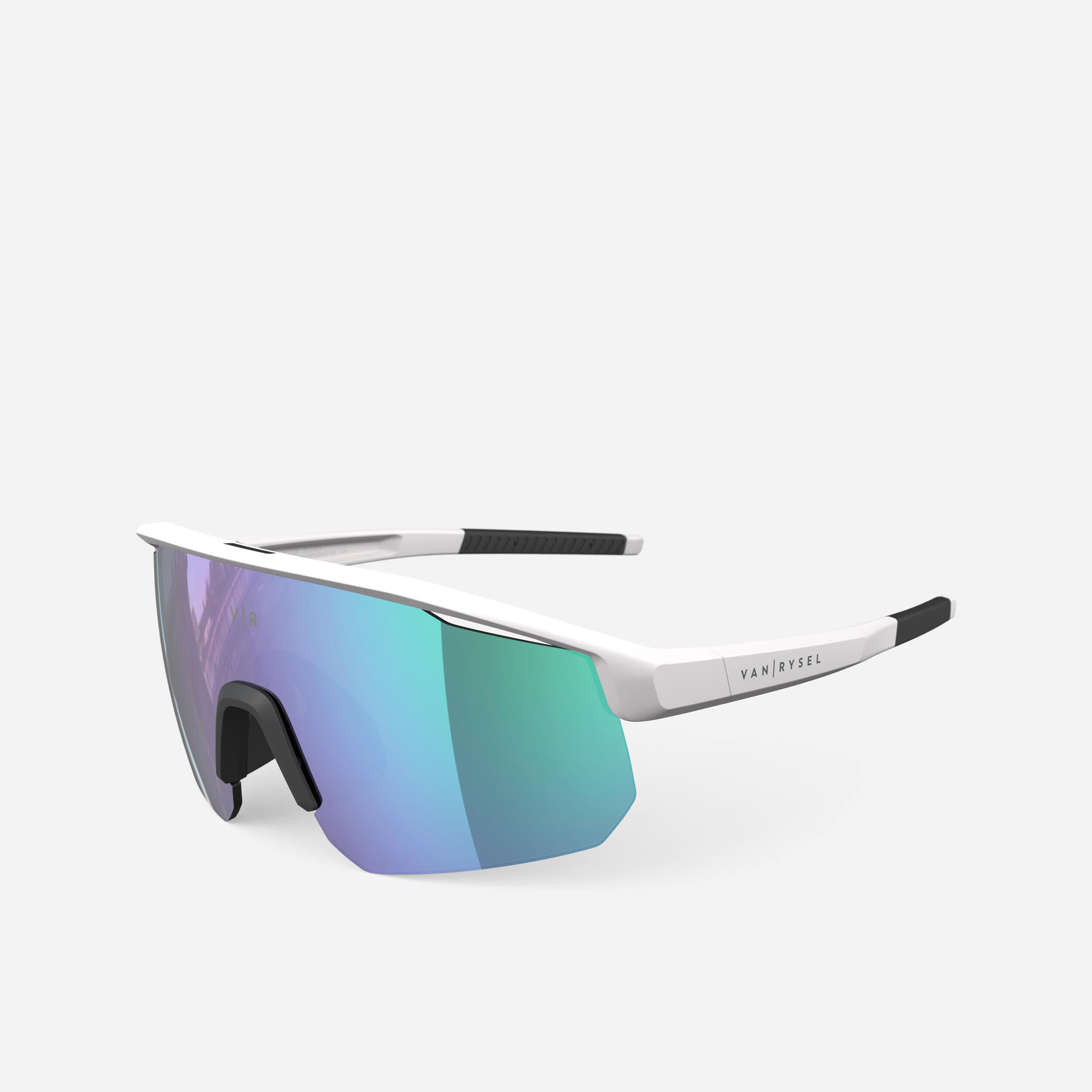 VAN RYSEL Adult Category 3 Cycling Sunglasses Perf 500 Light - White