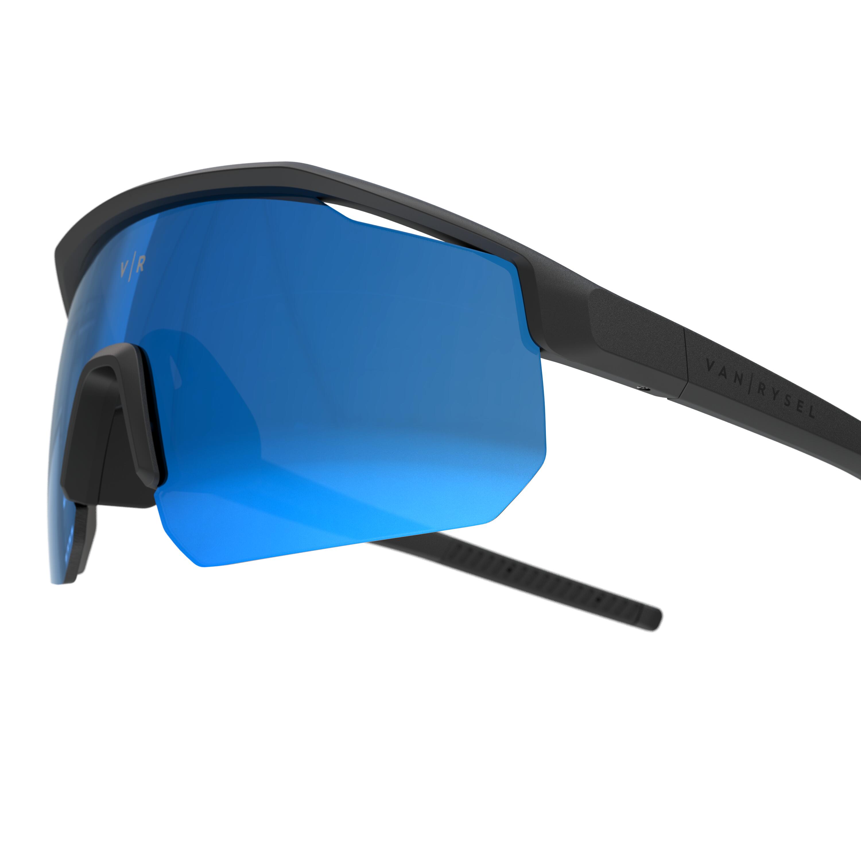 Adult Cycling Glasses Perf 500 Light Category 3 - Black/Blue 4/5