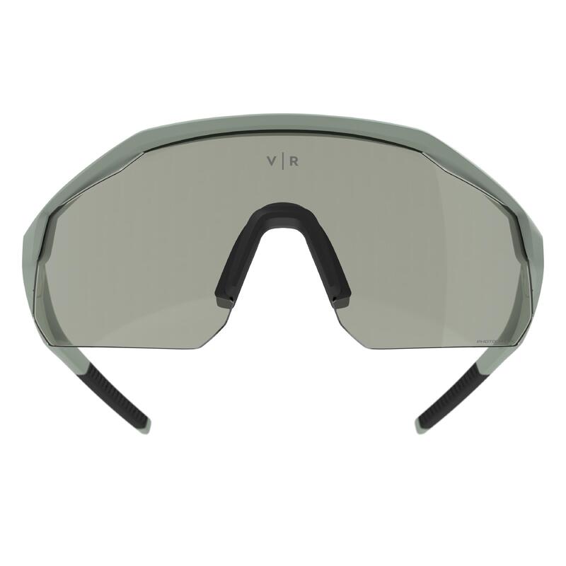 Fahrradbrille Perf 500 Light photochrom Damen/Herren grau 