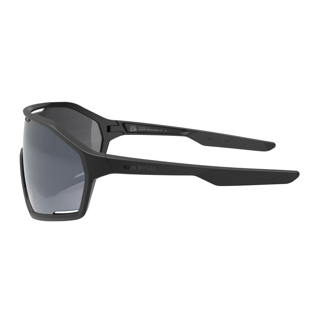 Pieaugušo riteņbraukšanas saulesbrilles “Perf 500”, 3. kategorija, baltas