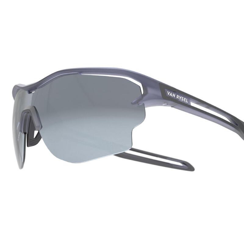 Sportbril voor volwassenen RUNPERF 2 categorie 3 doorschijnend blauw zilver