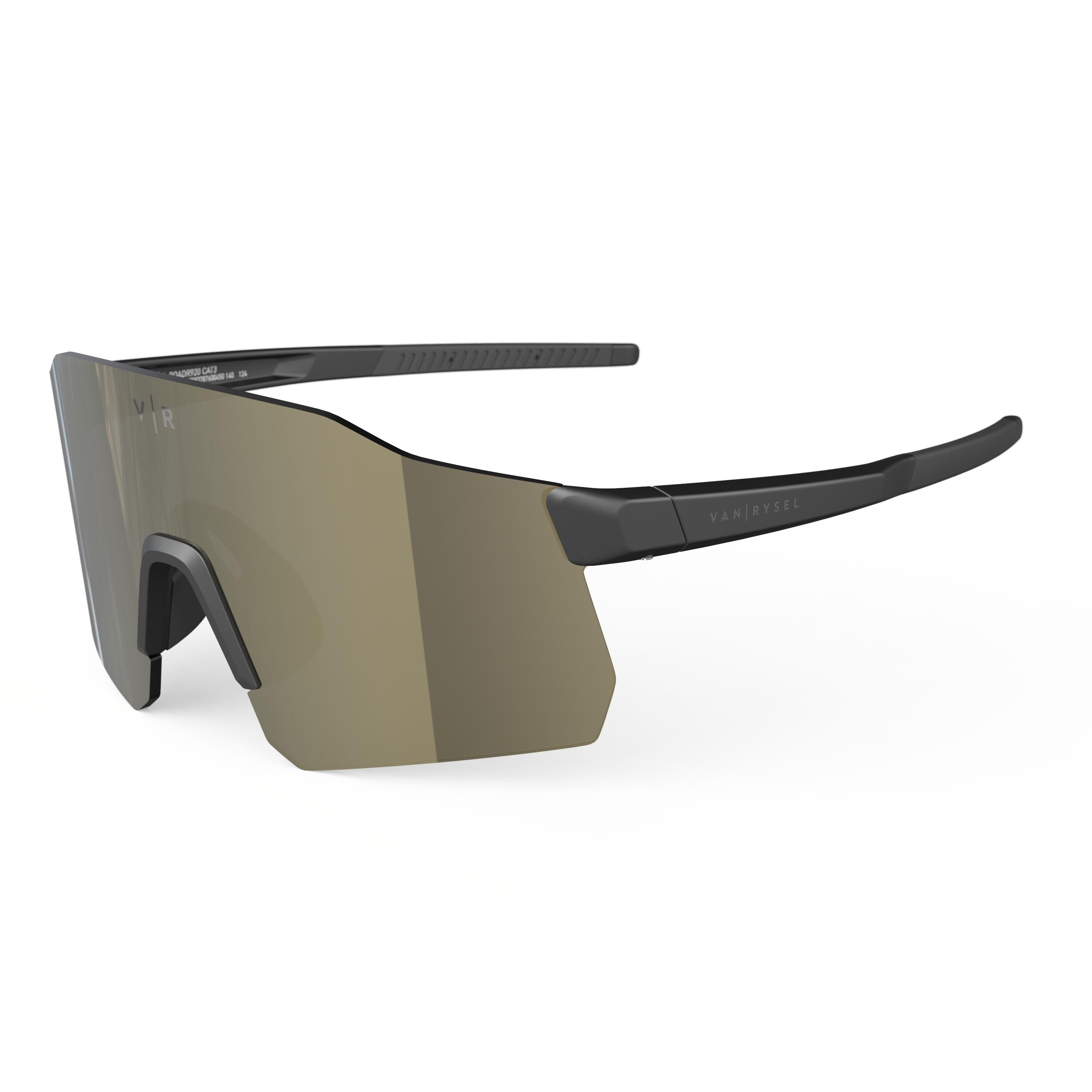 VAN RYSEL Adult Cycling Sunglasses RoadR 920 Category 3 High-Definition - Black/Gold