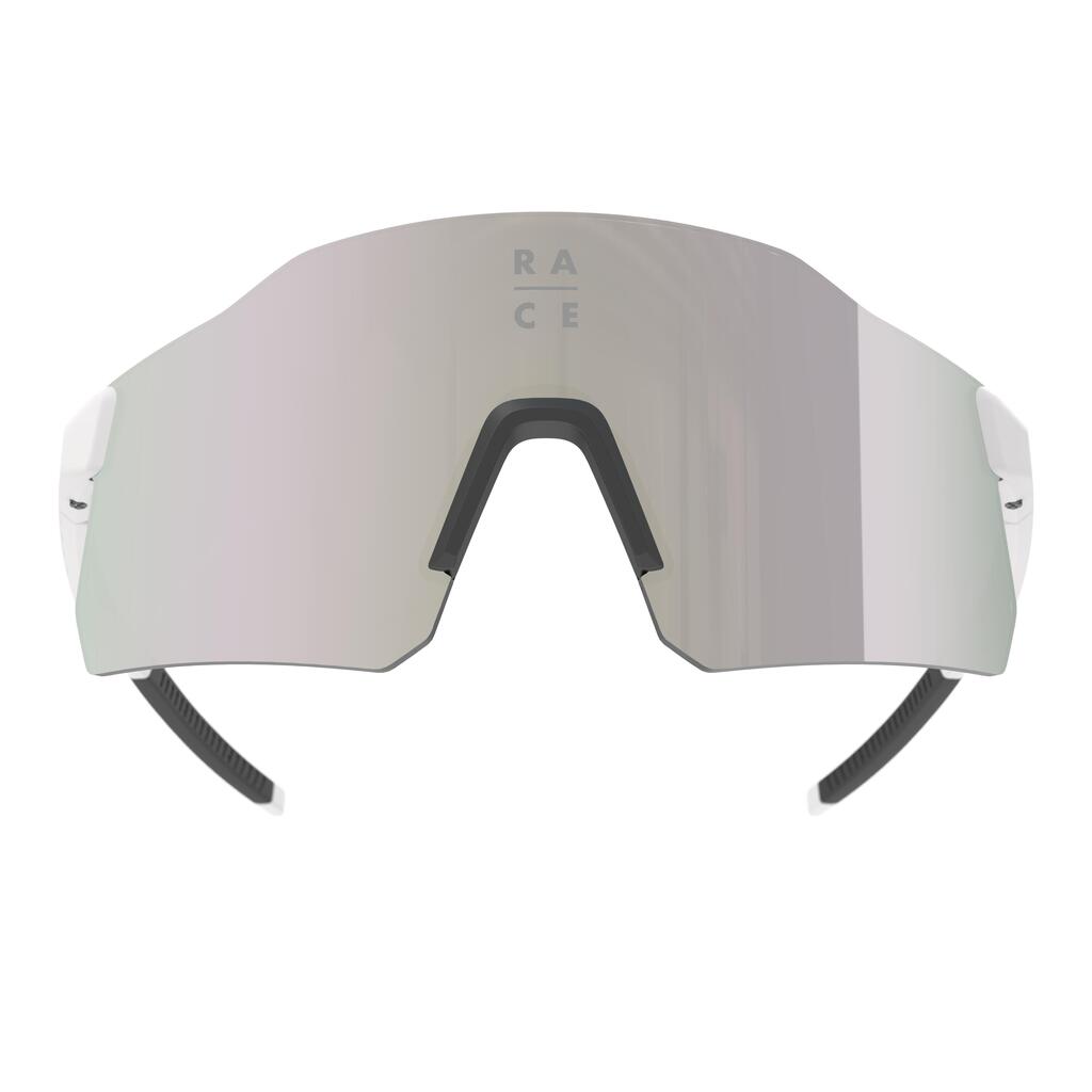 Fahrradbrille Rennrad ROADR 920 Damen/Herren High Definition Kat. 3 weiss 