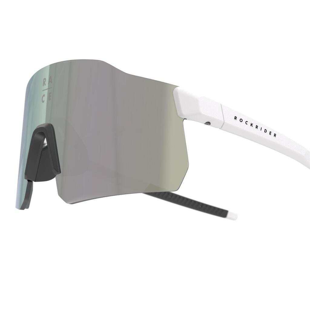 Fahrradbrille Rennrad ROADR 920 Damen/Herren High Definition Kat. 3 weiss 