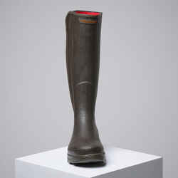 WARM RUBBER BOOTS RENFORT 540 WITH BROWN ZIP