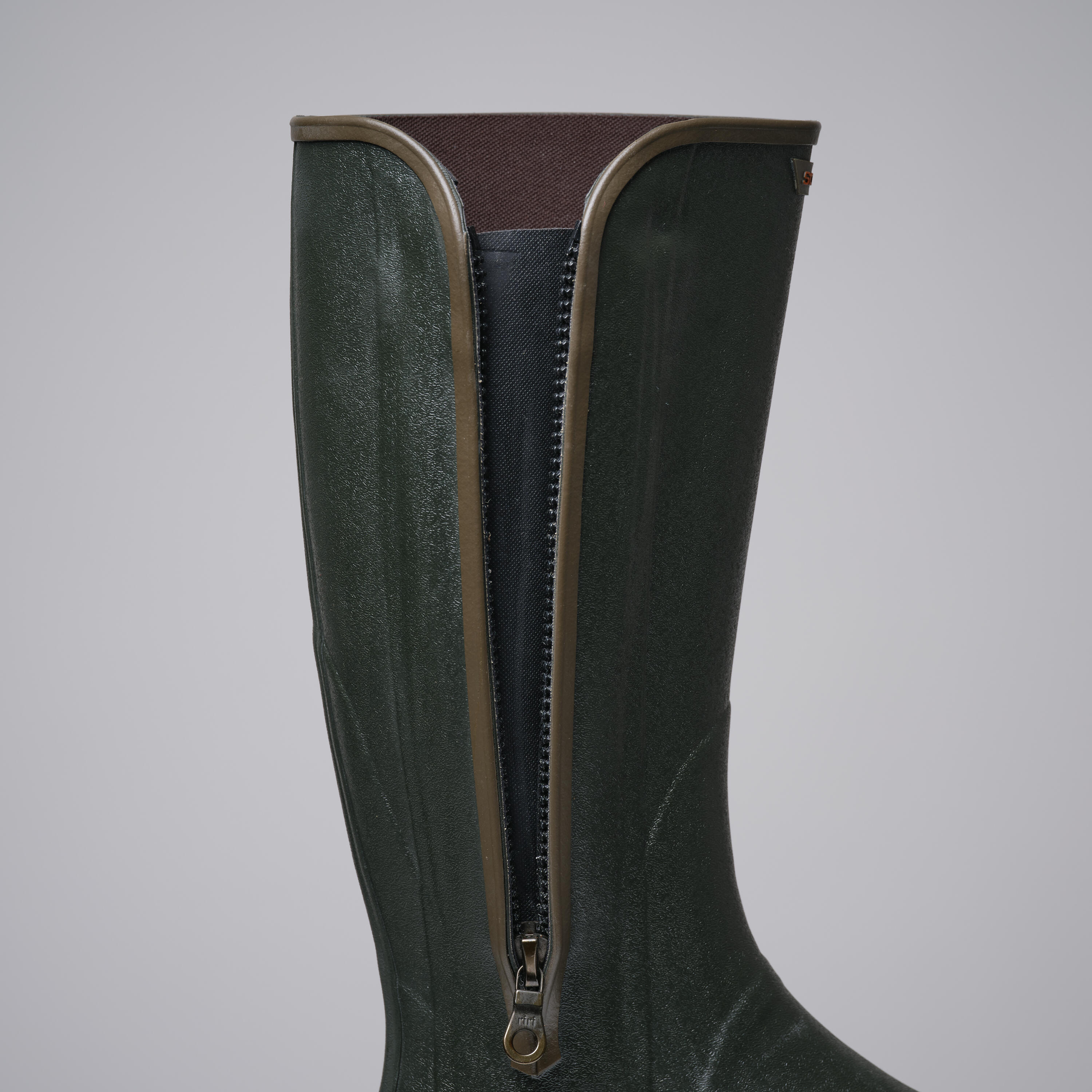 Botte caoutchouc avec fermeture eclair clearance