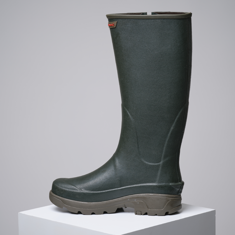 Bottes d'hiver imperméables en cuir et en sherpa pour hommes, Caribou