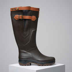 Wellies AIGLE parcours 2 signature leather lining brown