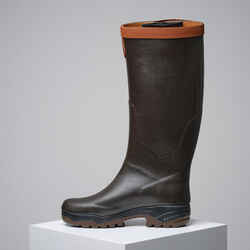 Wellies AIGLE parcours 2 signature leather lining brown