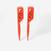 Piquets de battue marquage de l&#039;angle des 30° plastique orange X2.