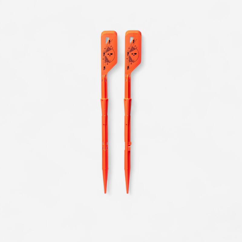 MARKIERUNGSFAHNE ORANGE + VERLÄNGERUNG 65 CM