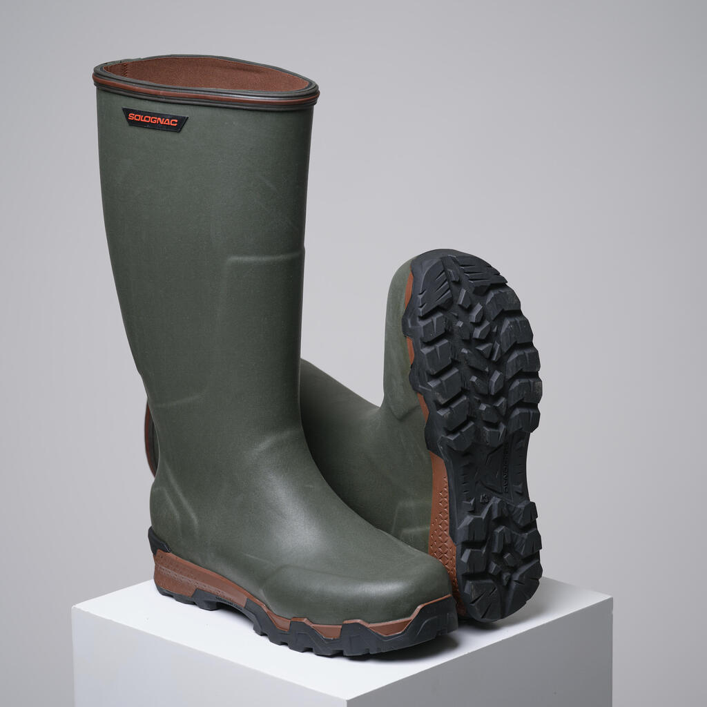 Šilti medžioklės botai su neoprenu „900“, žali