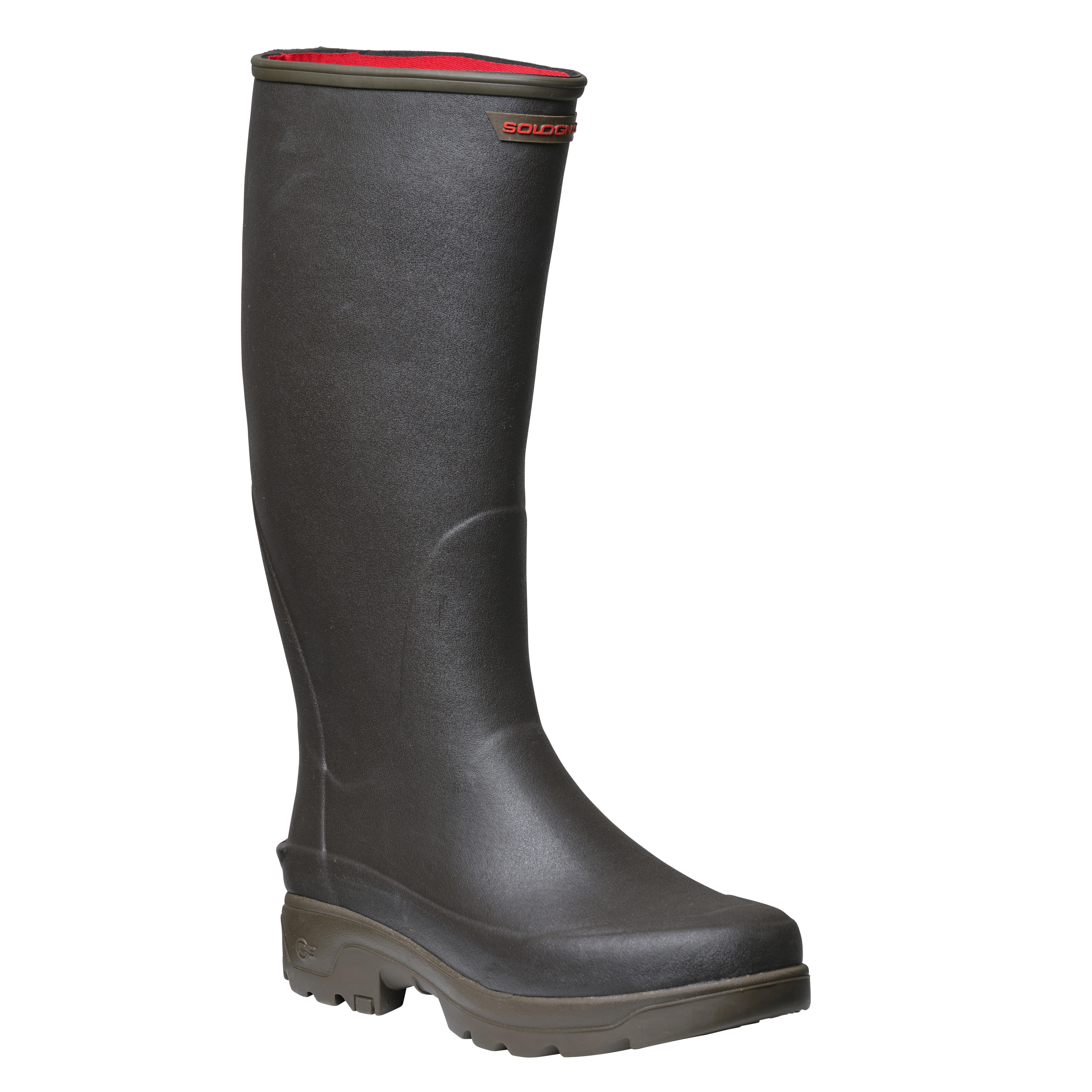 Bottes de chasse en caoutchouc chaudes homme, 500 - SOLOGNAC
