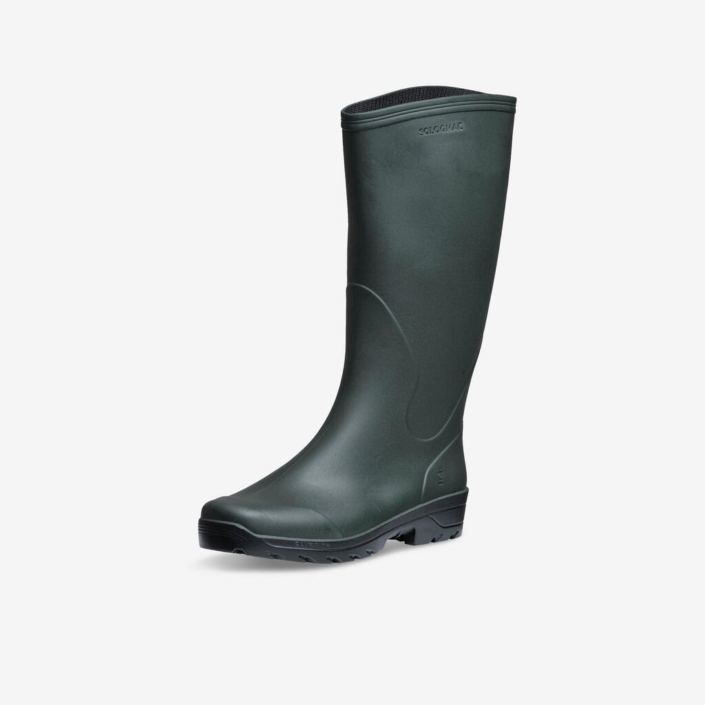 Men’s waterproof wellies glenarm 300 green