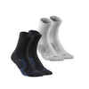 Wandersocken Kinder hoch 2 Paar - Crossocks schwarz/grau