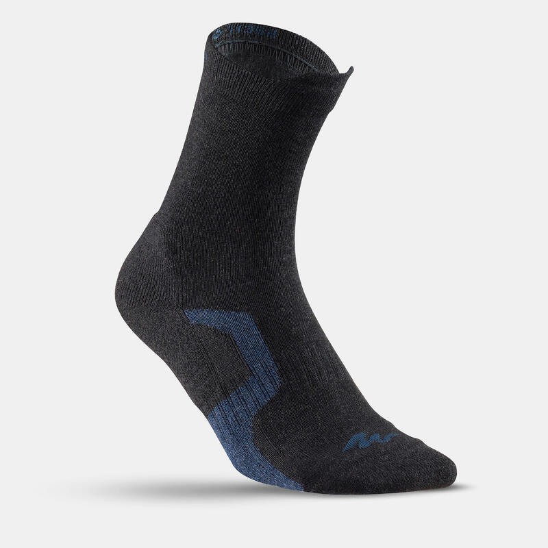 Kid’s High-Top Walking Socks 2 Pairs Crossocks Black Grey