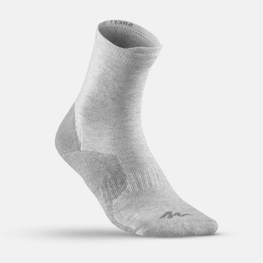 Detské vysoké turistické ponožky Crossocks čierno-sivé 2 páry