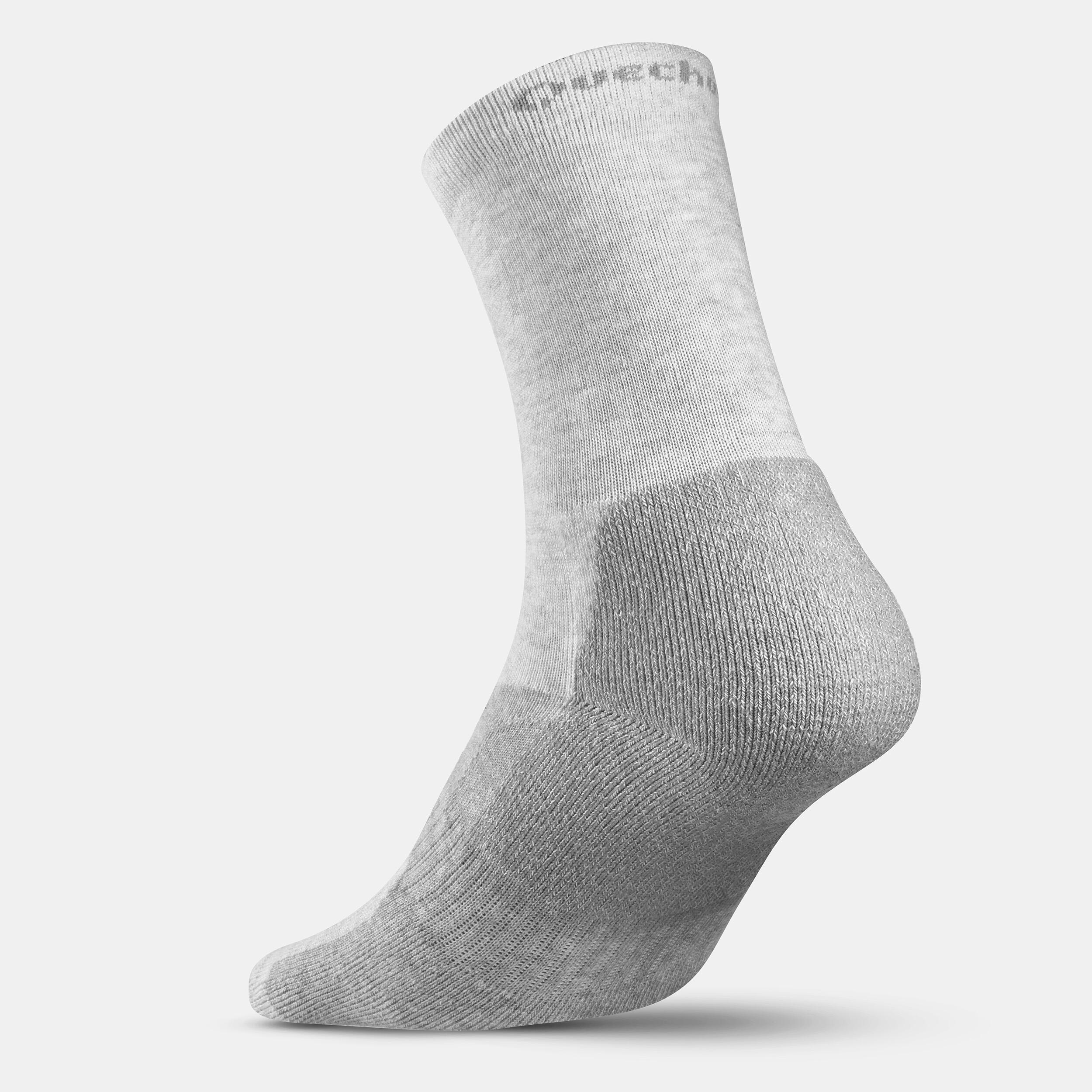 Kid’s High-Top Walking Socks 2 Pairs Crossocks Black Grey 5/9