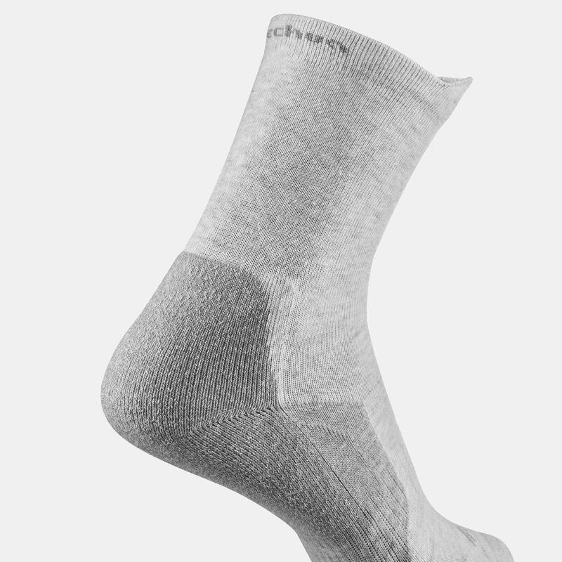 兒童高筒健行襪（2 雙入）－黑色灰色