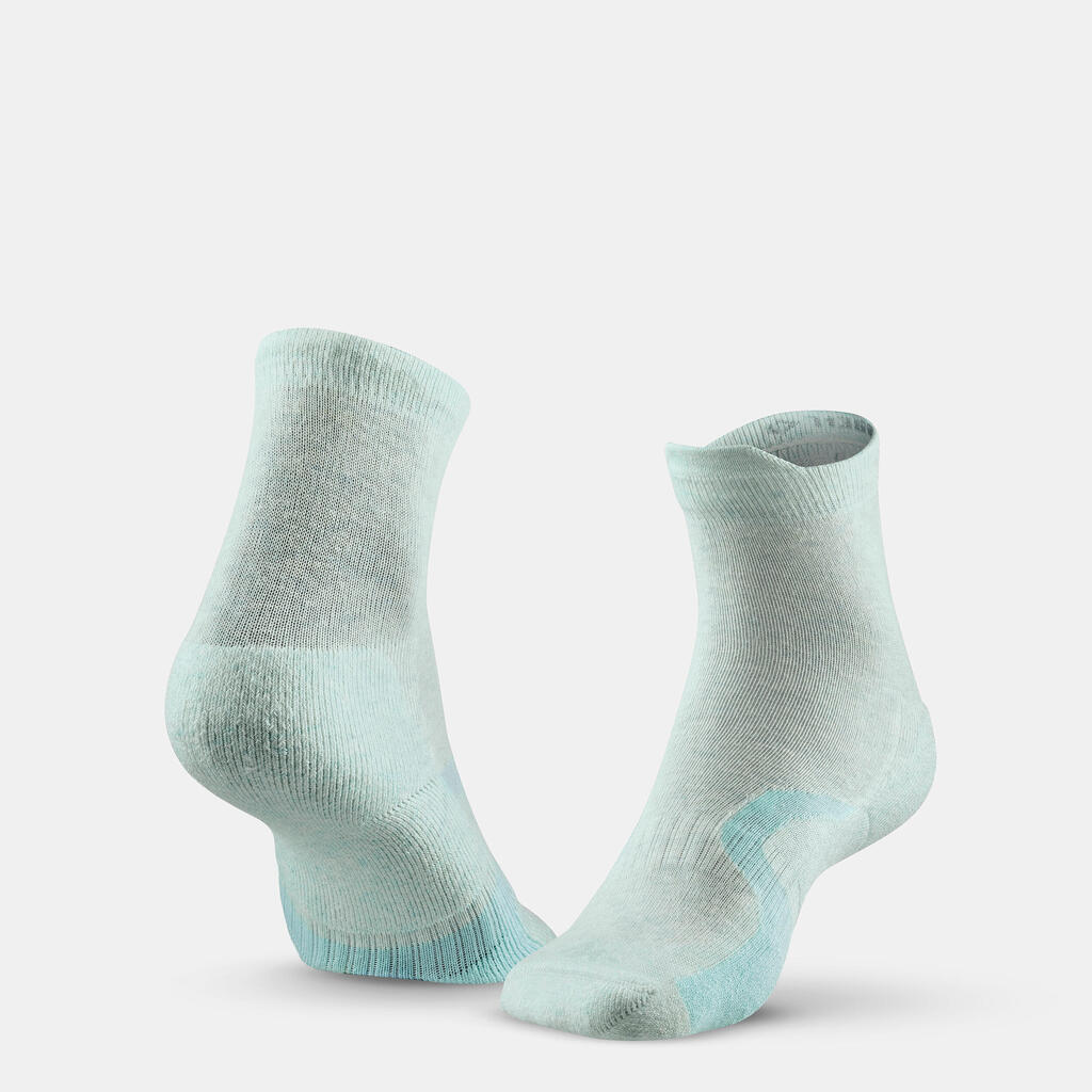 Detské vysoké turistické ponožky Crossocks čierno-sivé 2 páry
