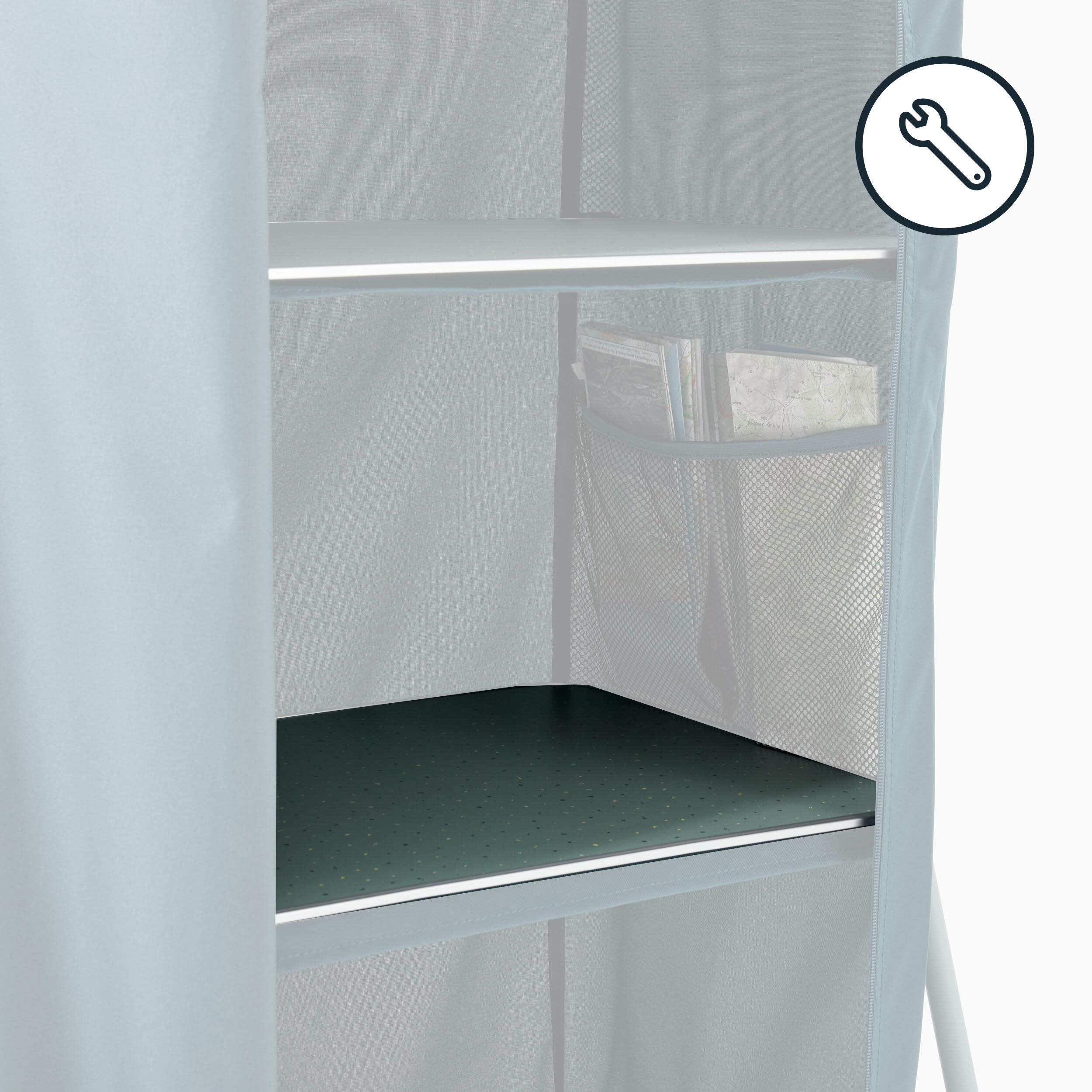 QUECHUA REPLACEMENT SHELF - SPARE PART FOR THE BASIC & XL FOLDING WARDROBE