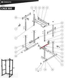 Weight Rack 900 - Safety Bar Holder Cover